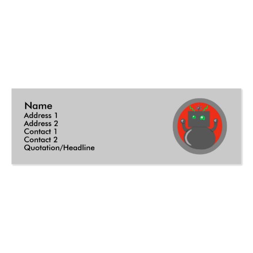 Robot Profile Cards Business Card Template