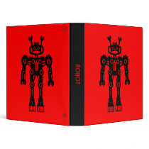 Robot - Red binders by artberry Robot - Red binders