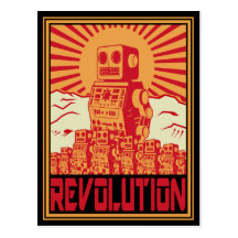 Robot Revolt Post Cards
