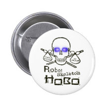 Robot Skeleton Hobo Button
