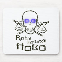 Robot Skeleton Hobo Mousepad