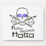 Robot Skeleton Hobo Mousepad