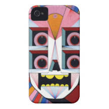 robot skull iPhone 4 cover