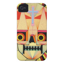 robot skulls iPhone 4 cover