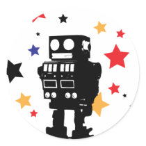 Robot Star stickers