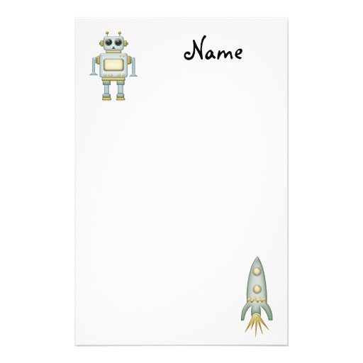 Robot Stationary Stationery Zazzle