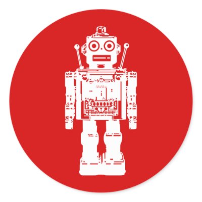 Robot Sticker by bearlax