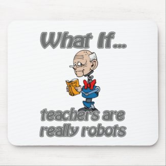 robot teachers mousepad