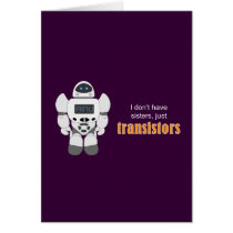 Robot Transistors Greeting Card