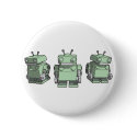 Robot Trio buttons by minipixel Robot Trio buttons