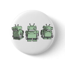 Robot Trio buttons by minipixel Robot Trio buttons
