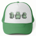 Robot Trio hats by minipixel Robot Trio hats