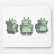 Robot Trio mousepad by minipixel Robot Trio mousepad