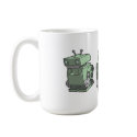 Robot Trio mug by minipixel Robot Trio mug