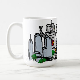 Robot vs City Mugs