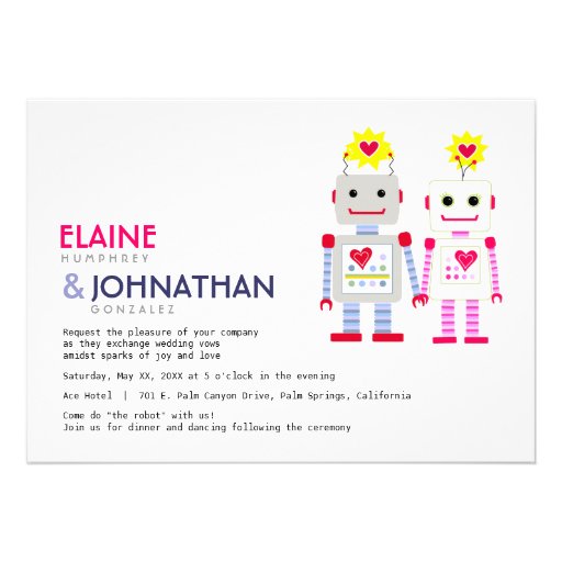 Robot Wedding Invitation