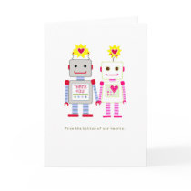 Robot Wedding Thank You Cards