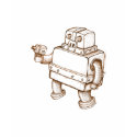 Robot with a Ray Gun t-shirts by mrhooper Robot with a Ray Gun t-shirts