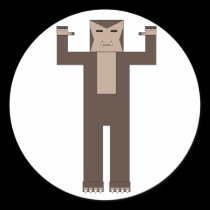 Robot Wolfman stickers