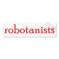 Robotanists / Sticker - Clasic Red bumper stickers