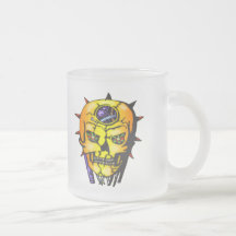 Robotic Evil Skull Coffee Mug