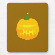 Robotic Jack-O-'Lantern Mousepad