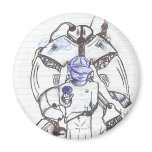 Robotic Protection Refrigerator Magnets