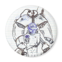 Robotic Protection magnets by digitalshirts Robotic Protection magnets