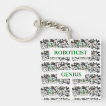 Roboticist Genius Keychain