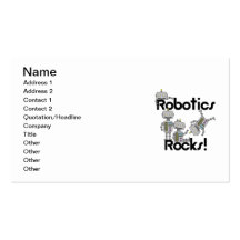 Robotics Rocks Business Card Templates