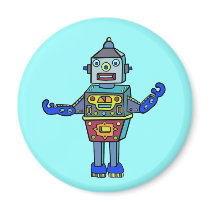 Robotman Fridge Magnet