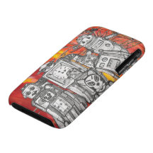 Robots 7 iPhone Case Case-Mate iPhone 3 Case