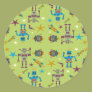 Robots and Rockets Round Stickers Robots and Rockets Round Stickers