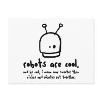 robots are cool1 postcards by strk3 robots are cool1 postcards