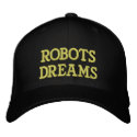 ROBOTS DREAMS Cap embroidered hats by tempusmaster ROBOTS DREAMS Cap embroidered hats