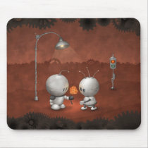 Robots In Love Mouse Pads