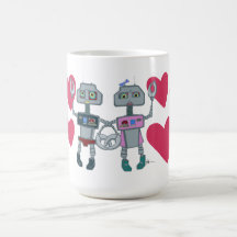 Robots in Love Mug