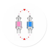 Robots Love stickers by psimawesome Robots Love stickers