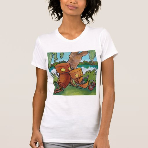 Robots Reading Tee Shirts