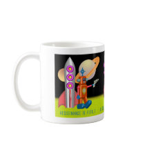 Robots, Rocket Ships and Planets mugs by Steve_Martin Robots, Rocket Ships and Planets mugs