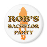 Rob's Bachelor Party Refrigerator Magnet