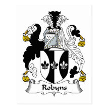 Robyns Family Crest Postcard