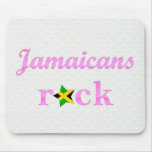 Roca de Jamaicans - rosa lindo Alfombrillas De Ratones