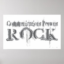 Roca de las personas de las comunicaciones impresiones