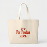 Roca de los fox terrier bolsas de mano