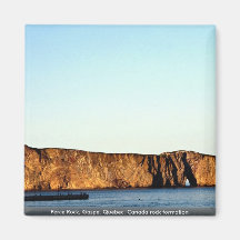 Roca de Perce, formación de roca de Gaspe, Quebec, Iman De Nevera
