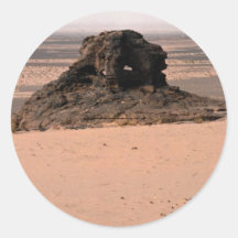Roca surrealista resistida de la piedra arenisca,  etiquetas  