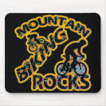 Rocas Biking de la montaña Alfombrilla De Ratón