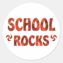 ROCAS DE LA ESCUELA ETIQUETA REDONDA