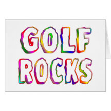 Rocas del golf felicitaciones
